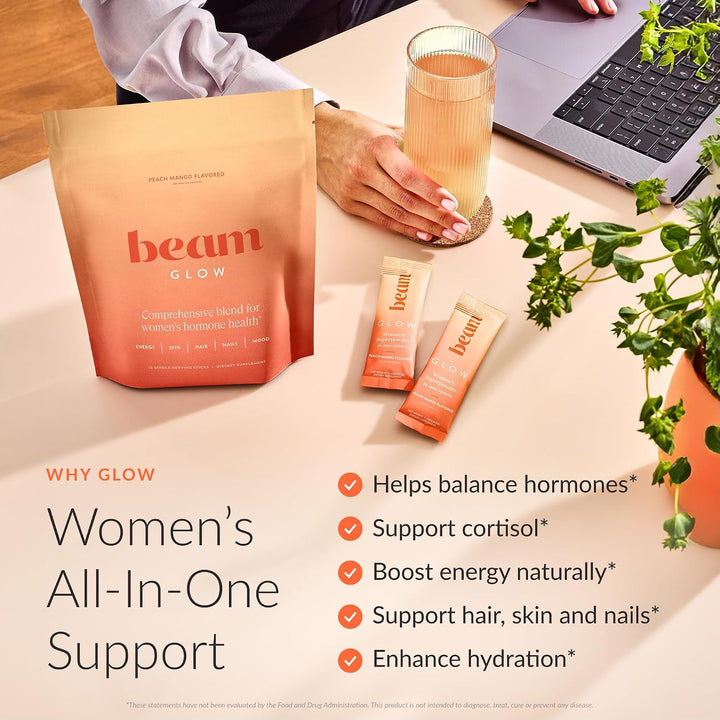 BEAM Suplemento de cortisol y soporte de hormona luminosa para muje...