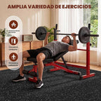 Suelo de gimnasio 0.56"/ 0.79" de grosor con parte superior de goma, tapete