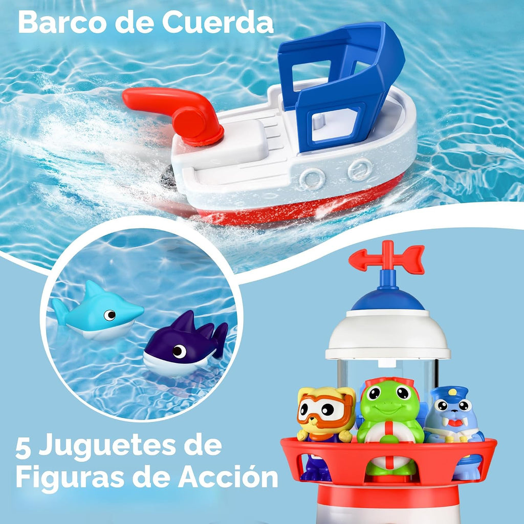 iPlay, iLearn - Juguete de baño para niños de 2 a 4 años, juego de juguetes para bañera y ducha