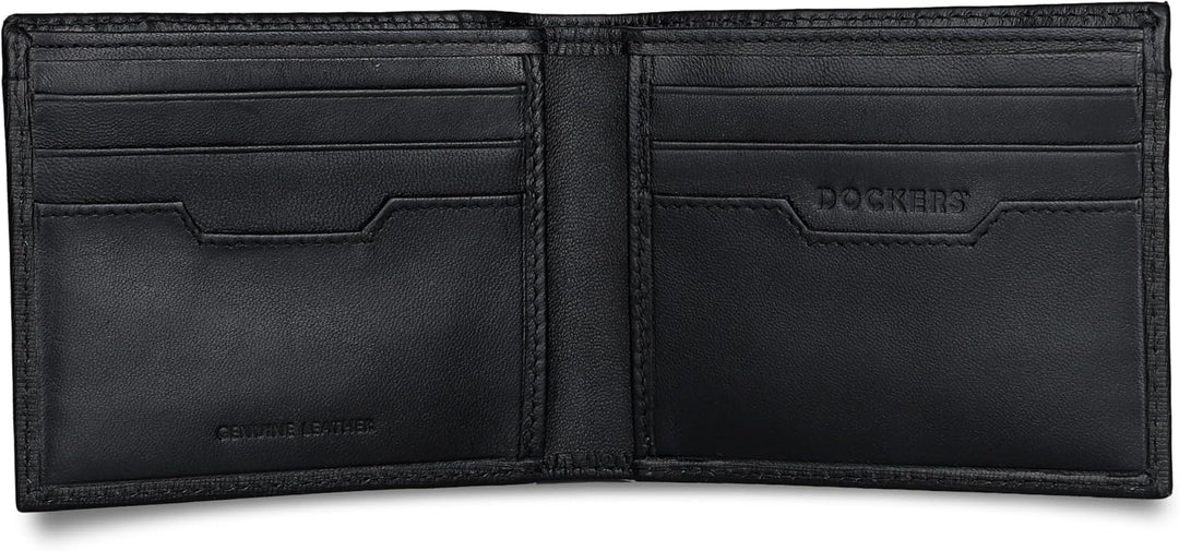 Dockers Mens piel Capacidad extra Slimfold Bifold Wallet
