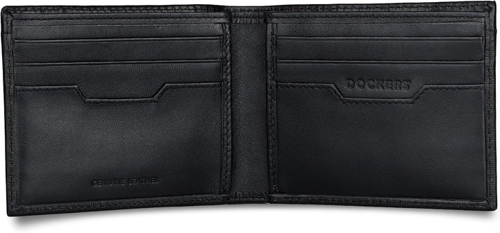 Dockers Mens piel Capacidad extra Slimfold Bifold Wallet
