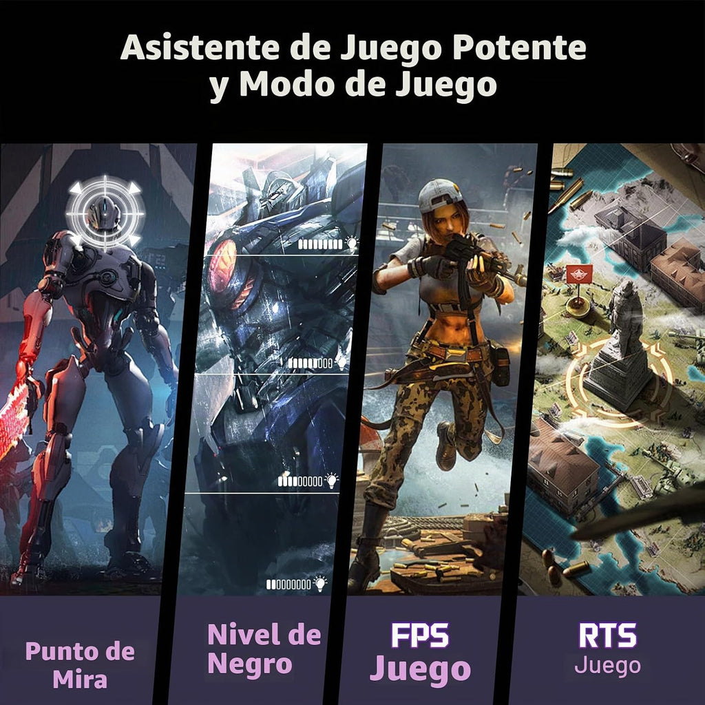 Hikers Monitor curvo para juegos de 27 pulgadas 240Hz, monitor de c...