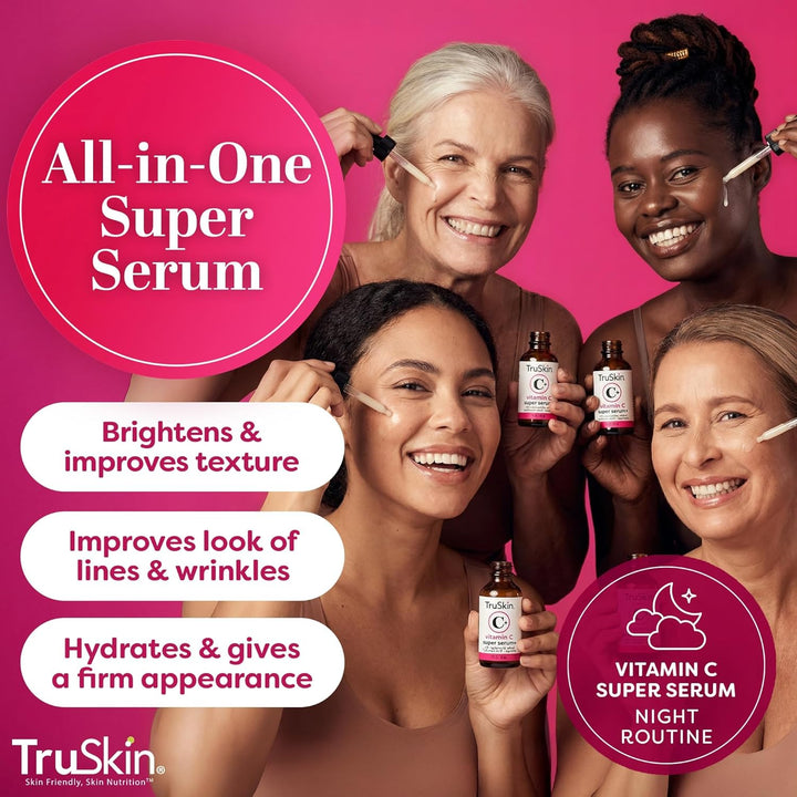 TruSkin Super suero de vitamina C \u2013 niacinamida, retinol, ácid...