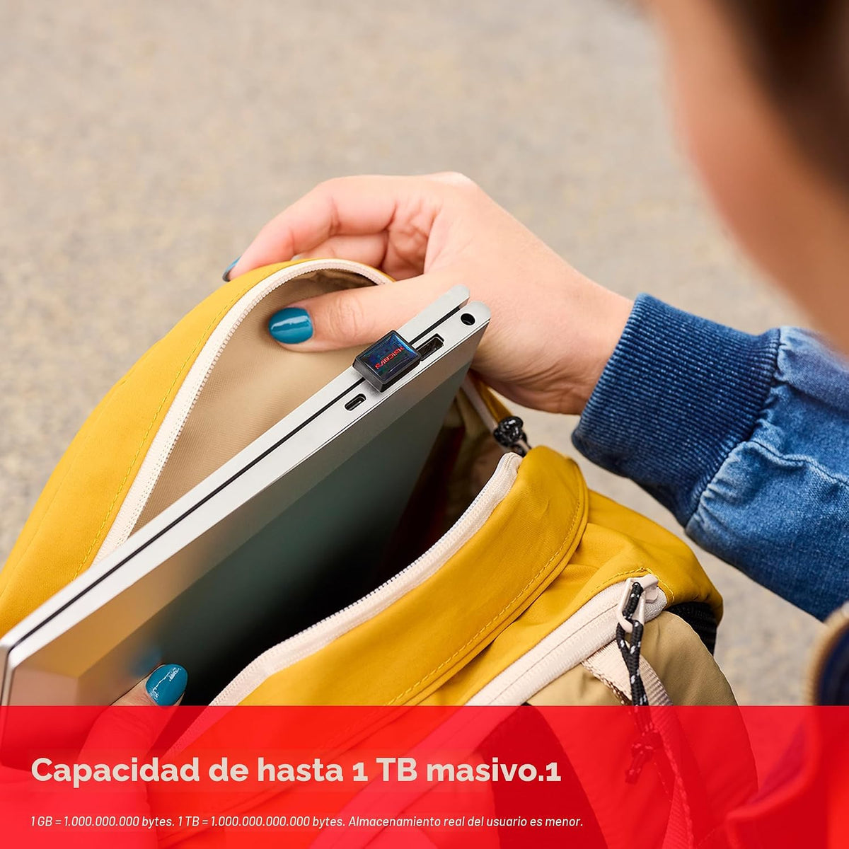 SANDISK Unidad flash USB-C de ajuste extremo de 256 GB, velocidades...