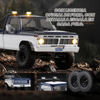FMS FCX18 II Ford F-100 1/18 RC Crawler, RTR Camión RC Hobbygrade 4x4 Offroad Mini Rock Crawler con transmisión de 2 velocidades, engranajes de metal, luces LED para adultos y