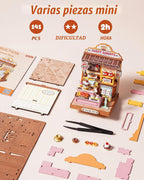 Rolife Sweetie's Donut Shop Kit de casa en miniatura para bricolaje