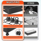 Tsinglax 66L - Paquete de 2 unidades, almacenamiento debajo de la cama con ruedas, 30 pulgadas de largo x 16 pulgadas de ancho x 7.5 pulgadas de alto