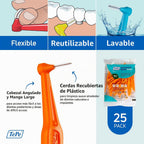 TePe – Cepillo interdental en ángulo, cepillo dental en ángulo para limpieza de dientes, Naranja