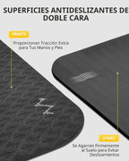 CAMBIVO Esterilla de Yoga Grande (6' x 4'), Alfombrilla de Entrenamiento Extra Ancha para Hombres y Mujeres, Esterilla de Yoga Gruesa de 1/3 y 1/4 Pulgadas, Alfombrillas de Ejercicio para