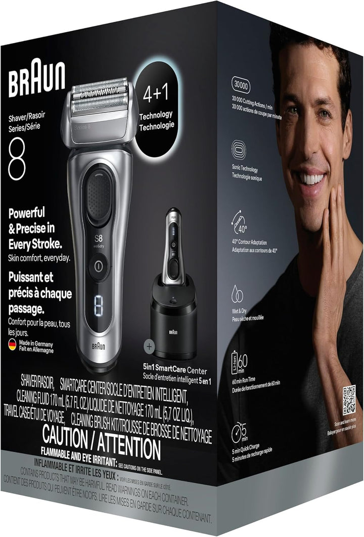 Braun Series 8 8567cc Maquinilla de afeitar eléctrica para hombre,...