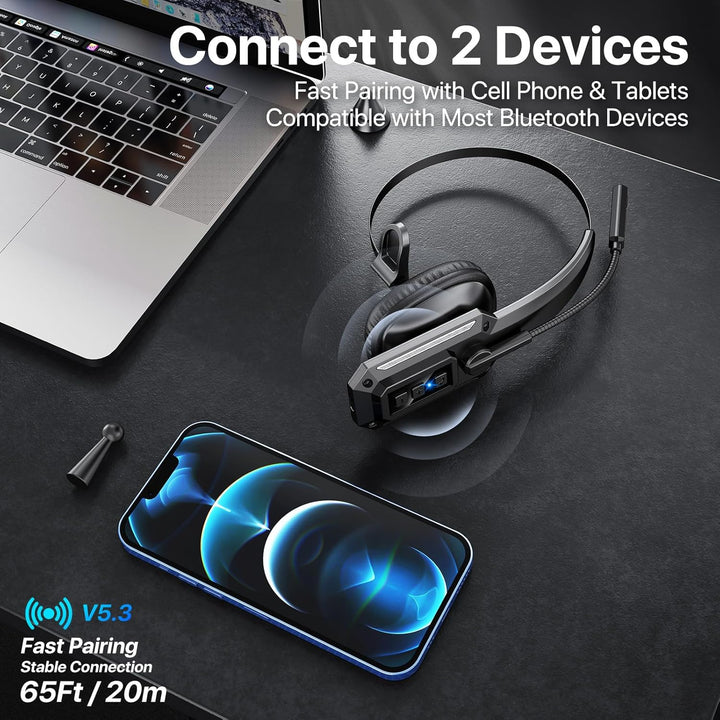 Trucker - Auriculares Bluetooth con micrófono auriculares