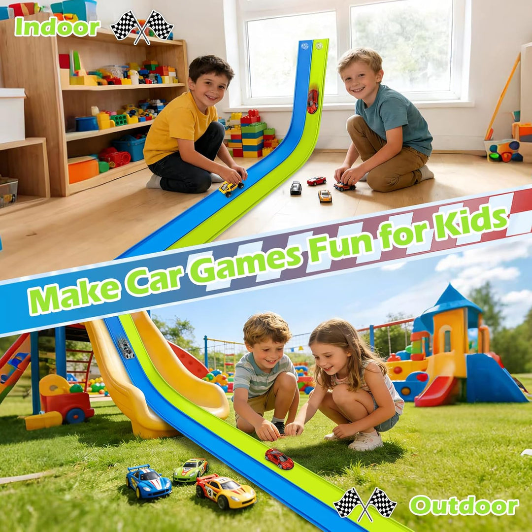 Juguetes flexibles de pista de carreras para niños, juego de inicia...