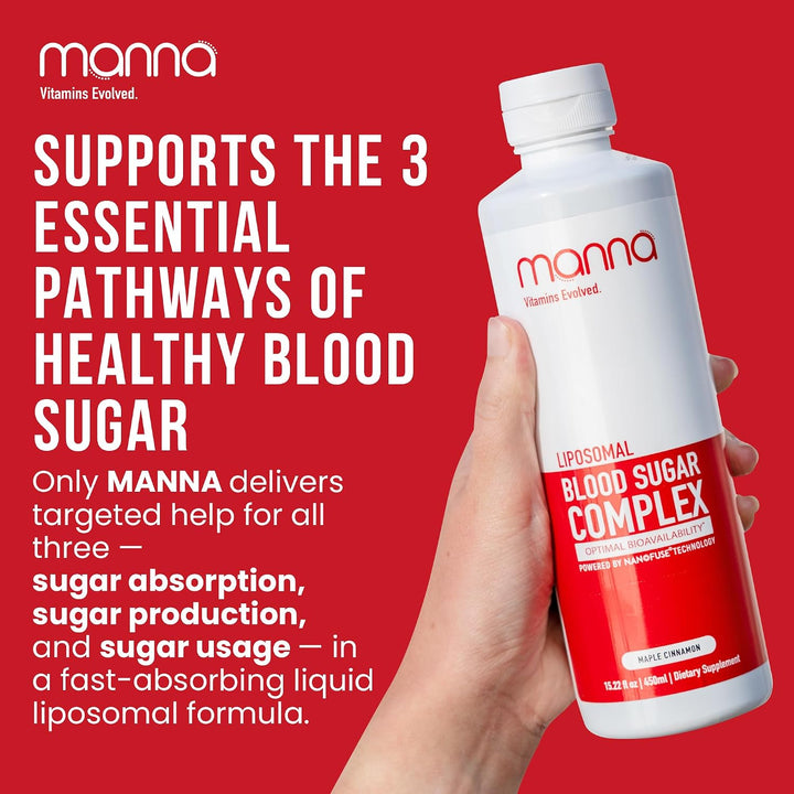 Manna Vitamins Evolved - Complejo liposomal de azúcar en sangre - A...