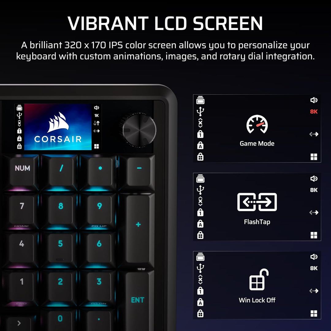 Corsair Vanguard PRO 96 Teclado Mecánico Magnético de Juegos con Ef...