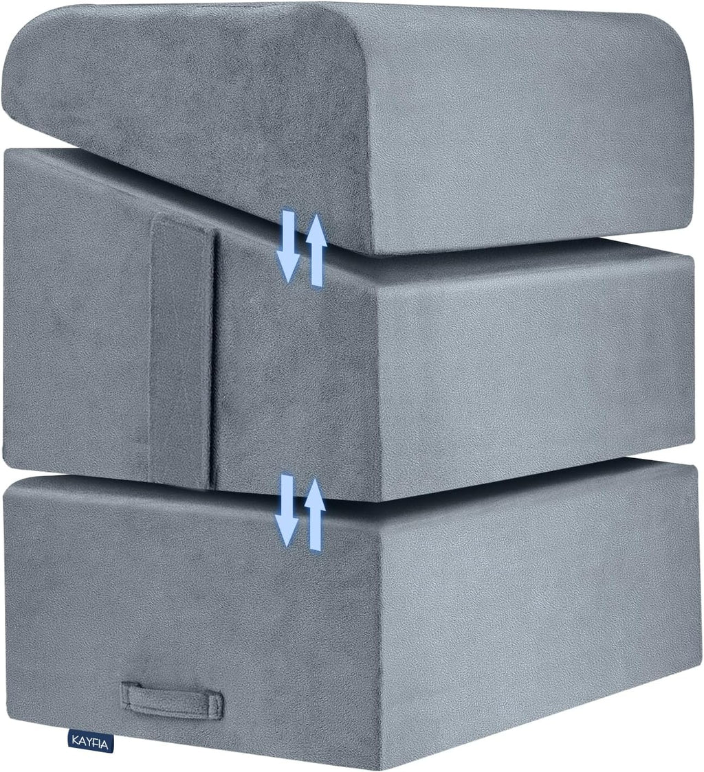 Lámpara Kayfia - Reposapiés ajustable para debajo del escritorio en el trabajo, color gris