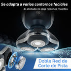 Maquinilla de afeitar eléctrica 4 en 1 para hombres, afeitadora eléctrica de cabeza flotante 6D con alta velocidad de 9,999 RPM, larga duración de 90 minutos, afeitadora eléctrica con pantalla LED