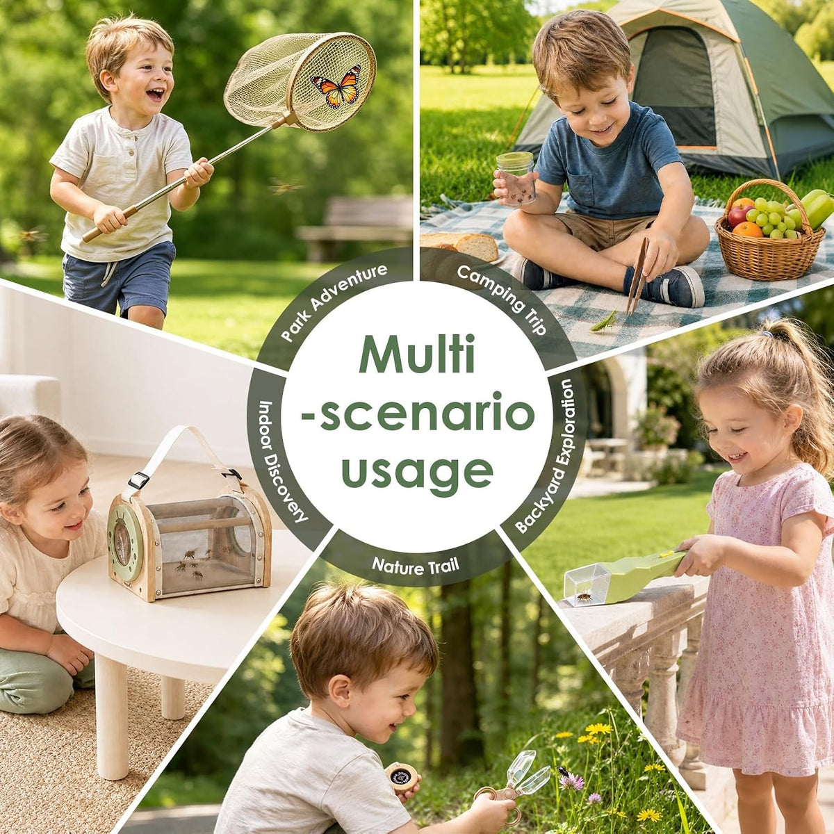 Dreamon Kit de atrapa insectos para niños de 4 a 8 años, juego de 11