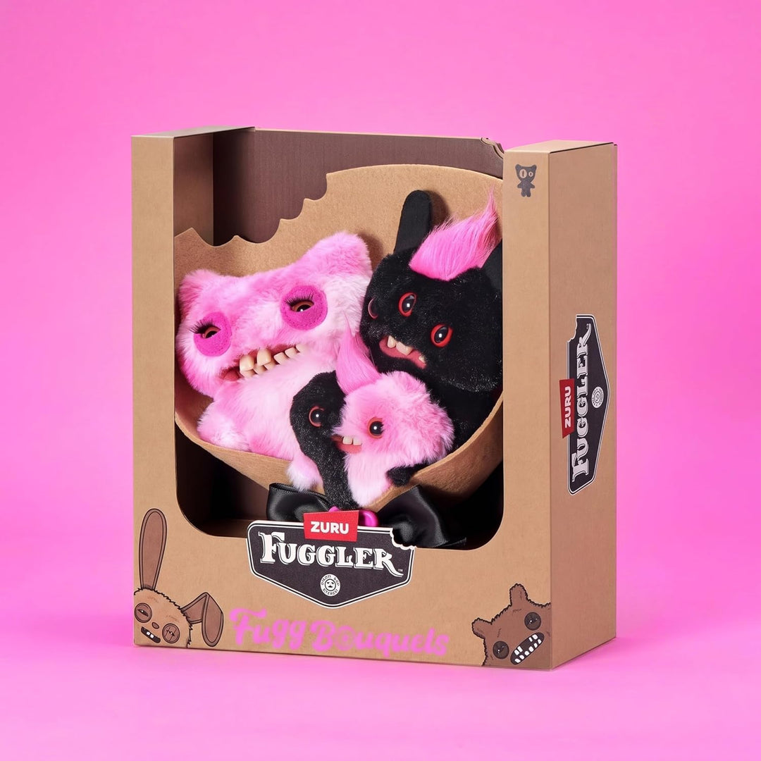 Fuggler Ramos de flores: juego de peluche de 2 x 9 pulgadas + 1 x 3...