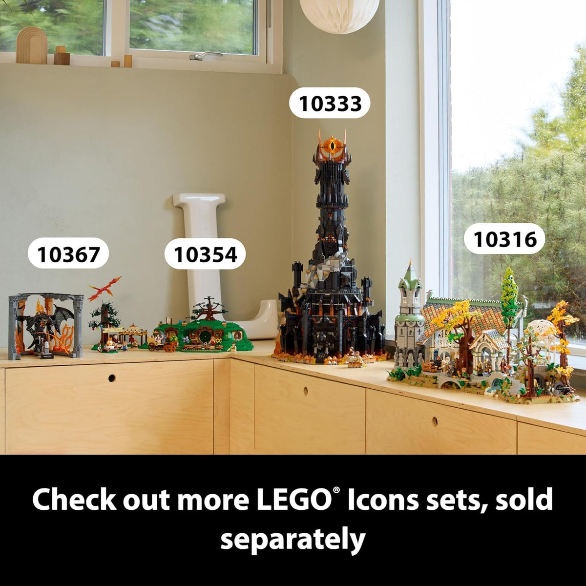 LEGO Icons The Lord of the Rings Balrog Book Nook Kit -