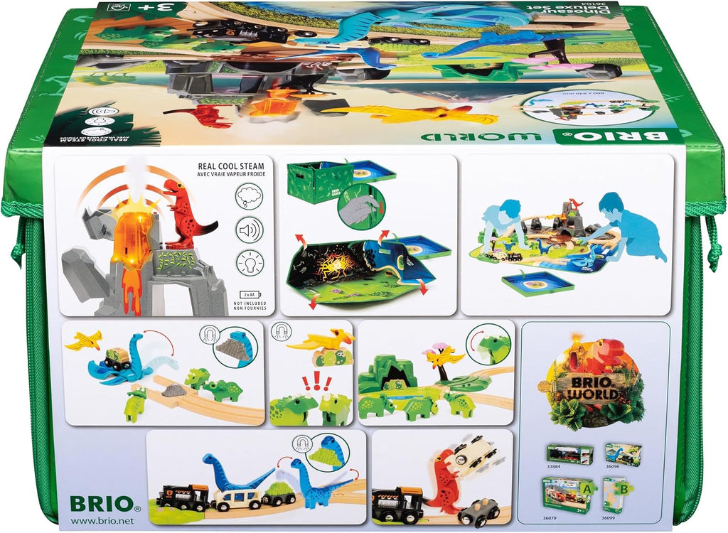 BRIO World Dinosaur Deluxe - Juego de 44 piezas con certificación FSC