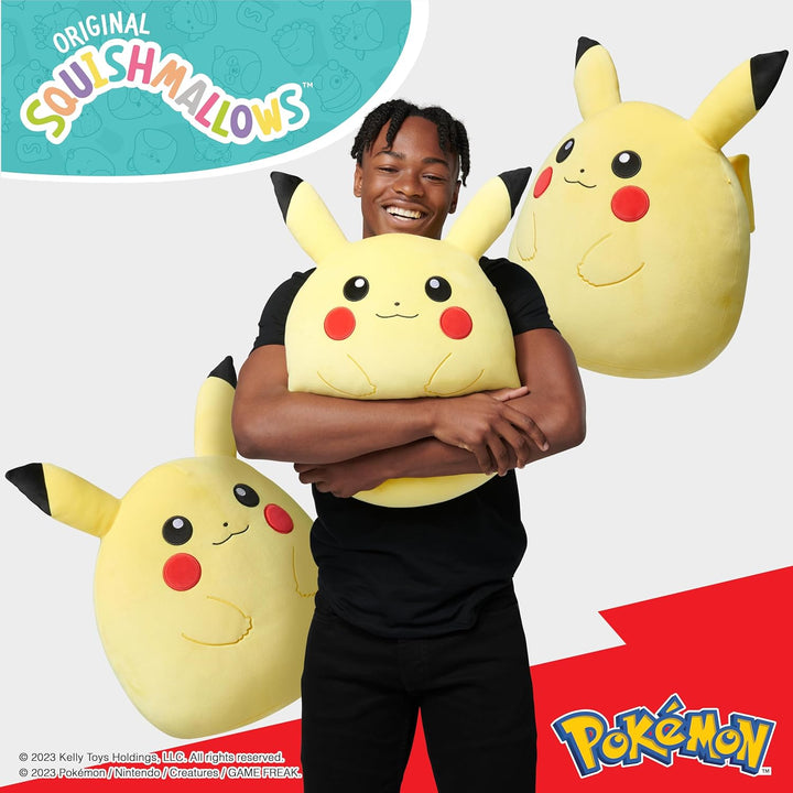 Squishmallows Pokemon Peluche de Pikachu de 14 Pulgadas - Agrega Pi...