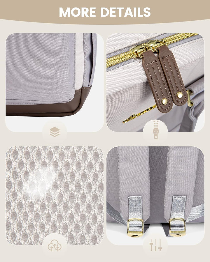 LOVEVOOK - Mochila para portátil de viaje para mujer, mochila antir...