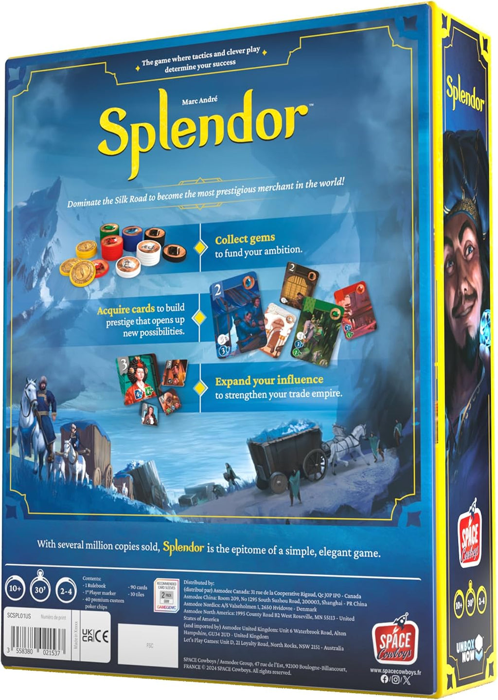 Splendor, juego de mesa (idioma español no garantizado)