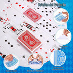 Zubebe Paquete de 48 barajas de cartas a granel, rojo y azul, clásico