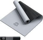 HAPBEAR Esterilla de Yoga Grande - 72"x36" Extra Ancha - 1/4" de Espesor PVC Dual Color | Superficie Antideslizante y Alto Amortiguamiento - Ideal para Yoga, Pilates y Entrenamientos en Casa - Bolsa de Malla Bolsa de Regalo