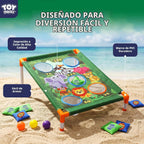 TOY Life Bean Bag Toss Game, Carnival Party Games, Cornhole Set para Kids Outdoor Games, Outside Toys para Kids Ages 4-8, Yard Outdoor Toys para Toddlers 3-5, Gifts para 3 4 5 6 7 Year Old Girls & Boys
