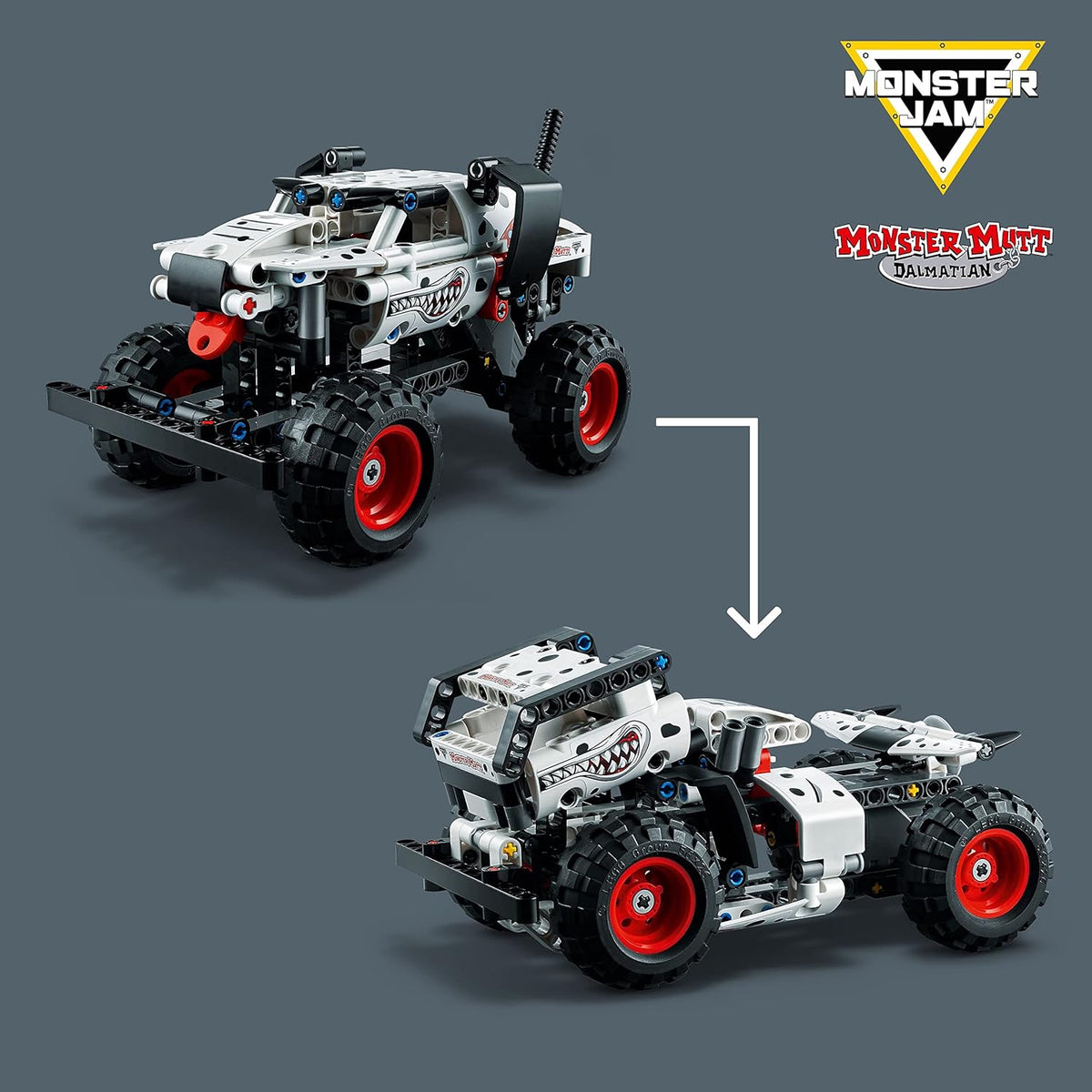 LEGO Technic Monster Jam Monster Mutt Dálmata juguete de
