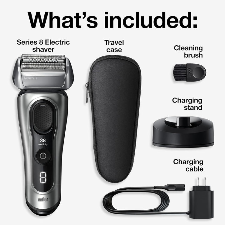 Braun - Maquinilla de afeitar eléctrica para hombre, serie 8 8517s...
