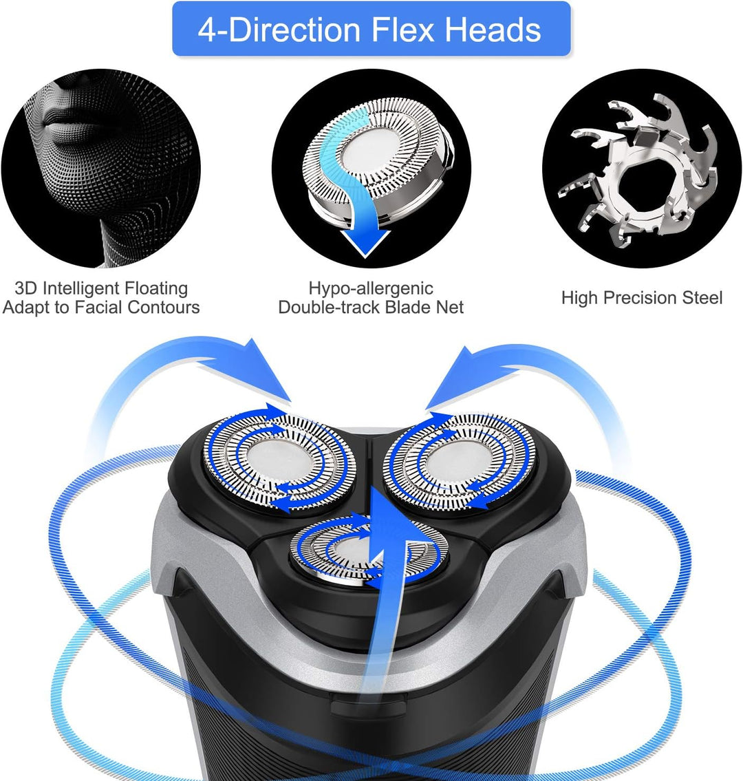 Afeitadora eléctrica para hombres - MAX-T Recargable con cable y si...