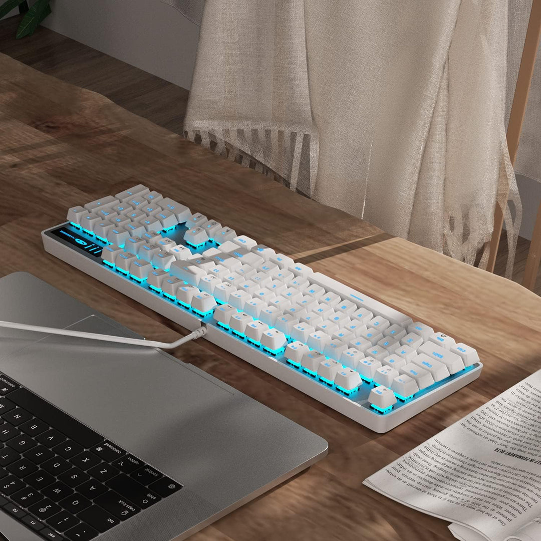 MageGee Teclado Mecánico para Juegos, Teclado USB con Cable con Ret...