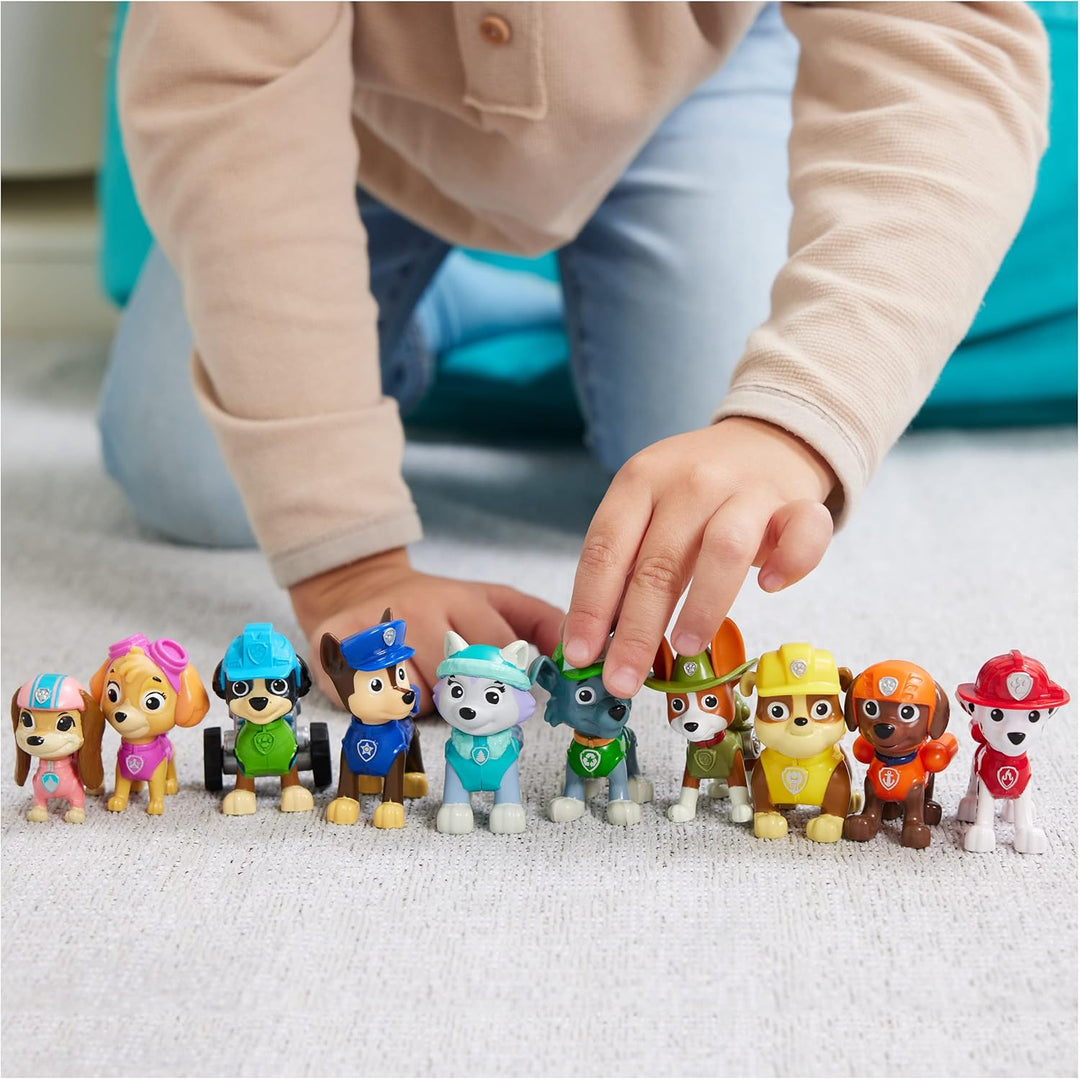 Paw Patrol, Paquete de regalo de figuras de juguete de 10.º anivers...