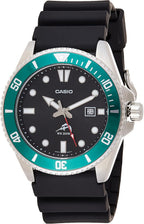 Casio MDV106 Series | Reloj analógico unisex | 200M WR | Caja de acero inoxidable | Correa de resina | Ahorro de 2 manecillas analógicas (Hora, Minuto, Seg) | Display de fecha | Corona atornillada / Bisel con fondo atornillado | Batería de 3 años