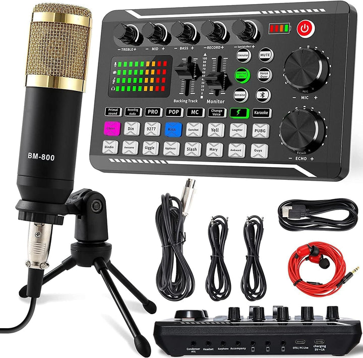 Conjunto para equipo de Podcast, micrófono de condensador SINWE con...