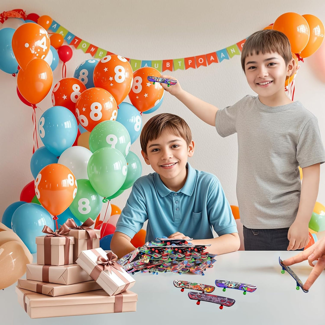 POPLAY 50 mini patinetas de dedo mini patineta de juguete