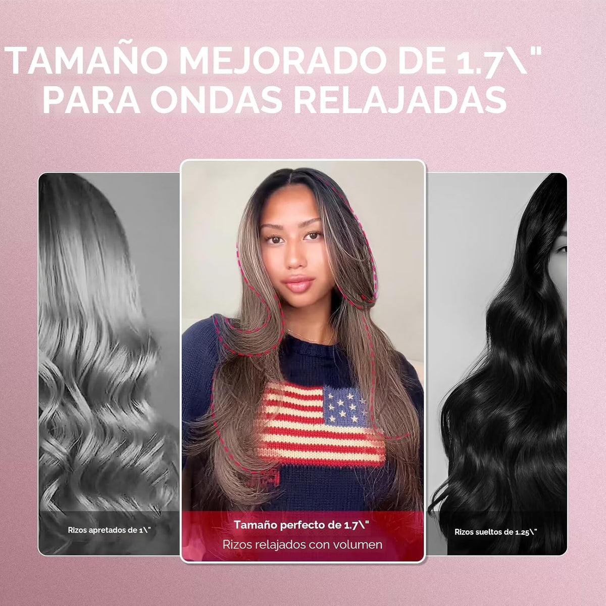 TYMO STYLUX - Cepillo térmico 2.0 para rizar, voluminizador de 1.7...