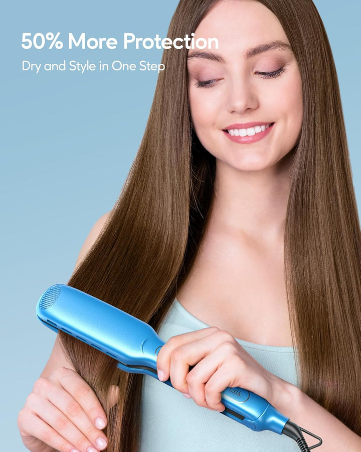 Wavytalk Plancha de Pelo Alisadora, Plancha Plana de Titanio Sesh d...