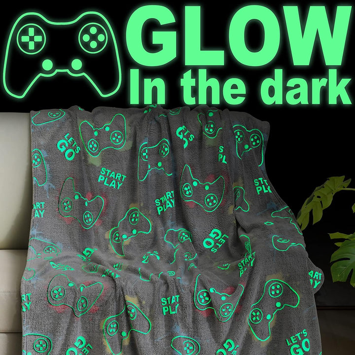 Jekeno Manta para Juegos que Brilla en la Oscuridad, Manta de Tiro...