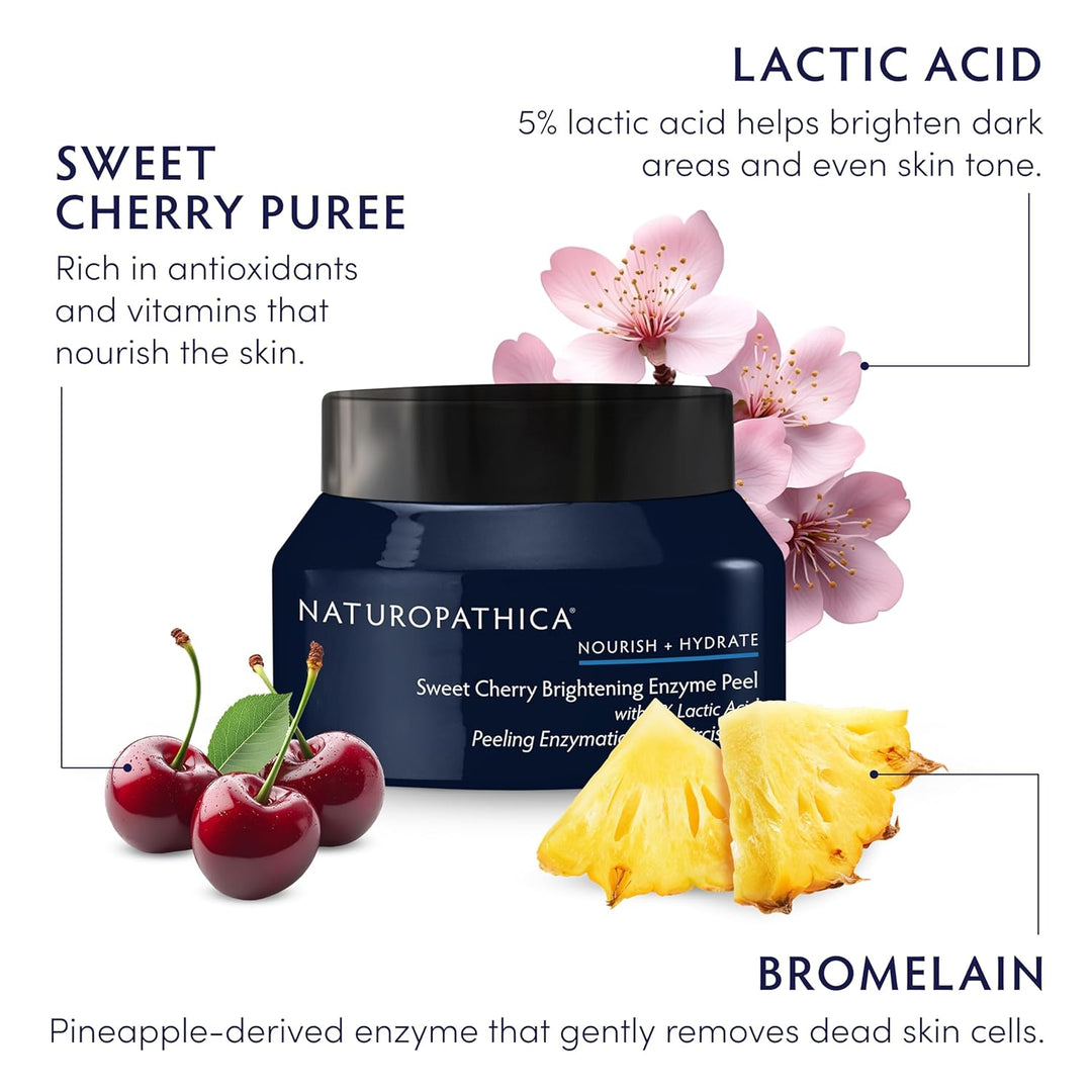 Naturopathica Sweet Cherry - Enzima iluminadora para exfoliar la pi...