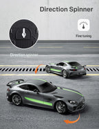 MIEBELY Coche de Control Remoto, Mercedes Benz 1/16 Escala Oficial Autorizado GT R Pro, Gris--1/16