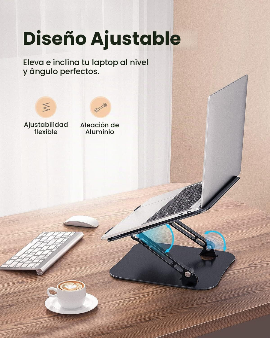 JOIOT Soporte ajustable de aluminio para portátil, elevador ergonóm...