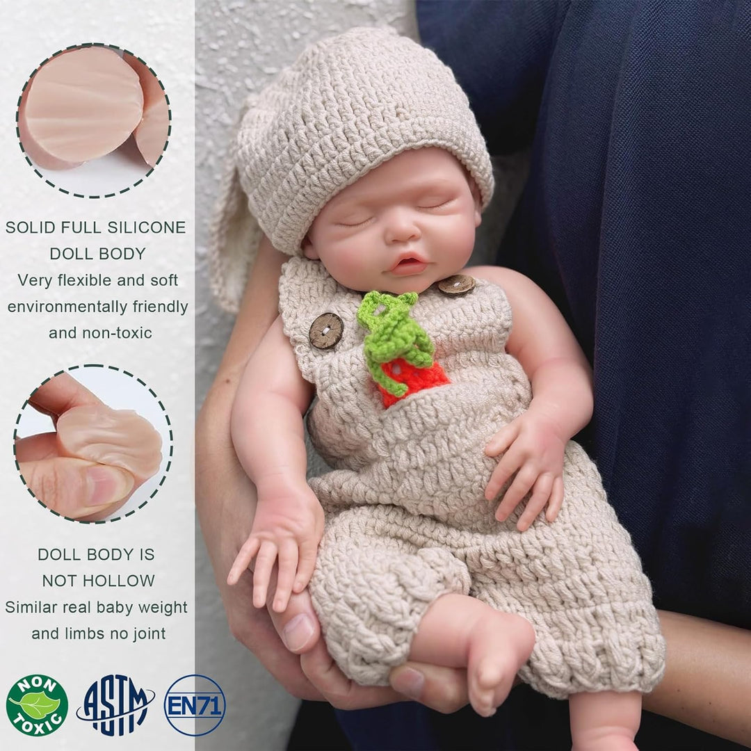 Gileutay Muñeca Bebé de Silicona Completa de 17 Pulgadas Niña Reali...
