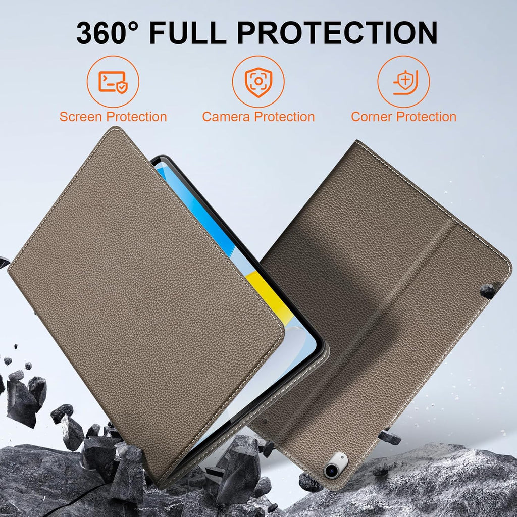 Funda de piel tipo libro para iPad Air de 11" M4-M2 y 10.9" 5ª/4ª