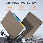 Funda de piel tipo libro para iPad Air de 11" M4-M2 y 10.9" 5ª/4ª