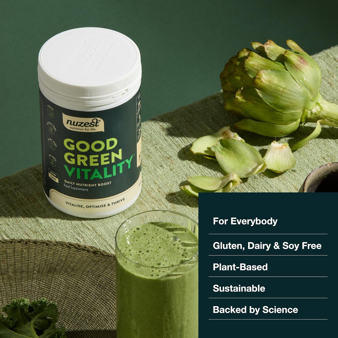 Nuzest Greens Powder Good Green Vitality - Vitaminas, Minerales y S...