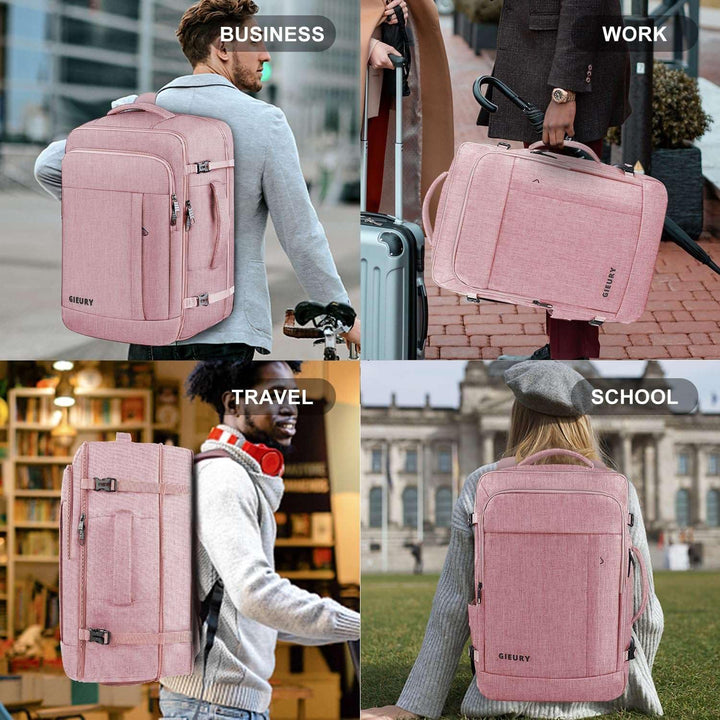 Gieury - Mochila de viaje de 50L para mujeres, aprobada para vuelos...