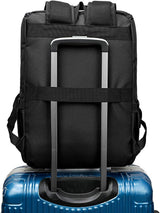 Mochila vintage de viaje para laptop con puerto de carga USB para m...